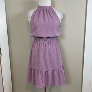 Wilfred Lilac Effet Mini Sleeveless Dress